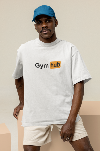 "GymHub Oversize Tişört – Antrenmanın Gerçek Merkezi!"